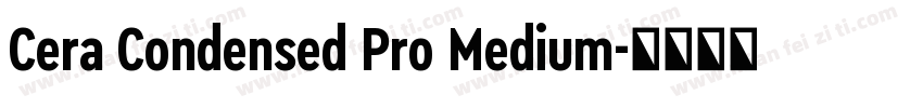 Cera Condensed Pro Medium字体转换